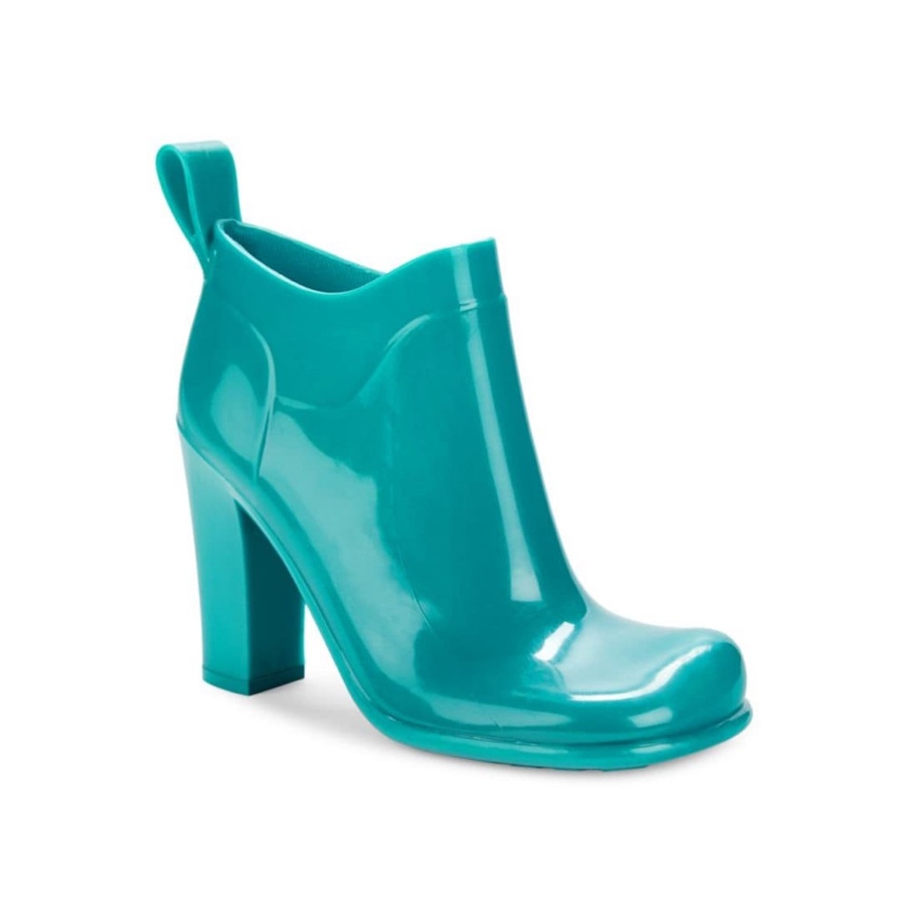 Authentic blue robber bottega ankle boots